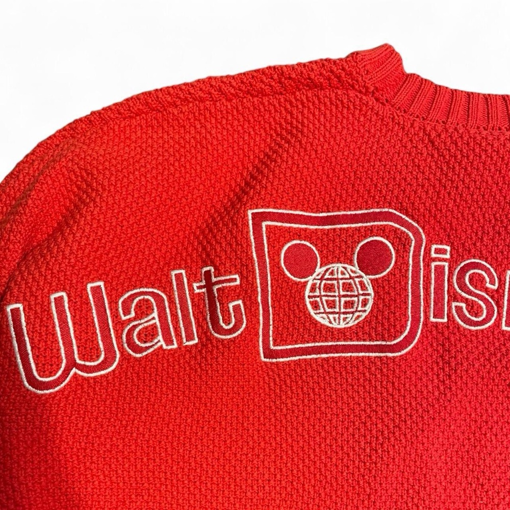Disney Red Cable Knit Sweater